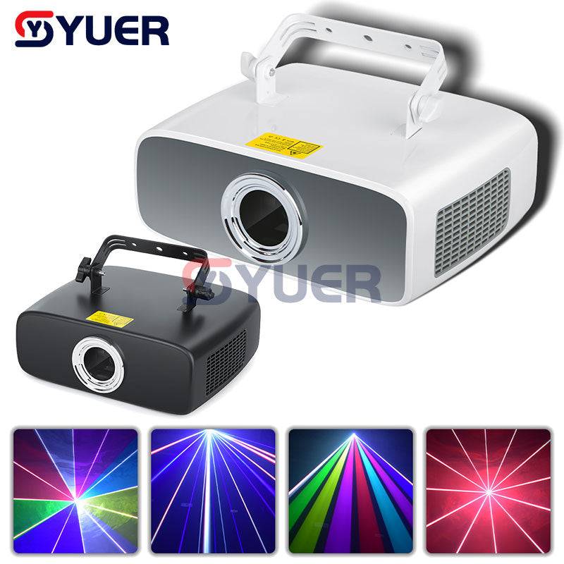 Projector Light Animation YUER™️ 4W RGB Laser Light Animation Beam Scanner Stage Laser Projector ...